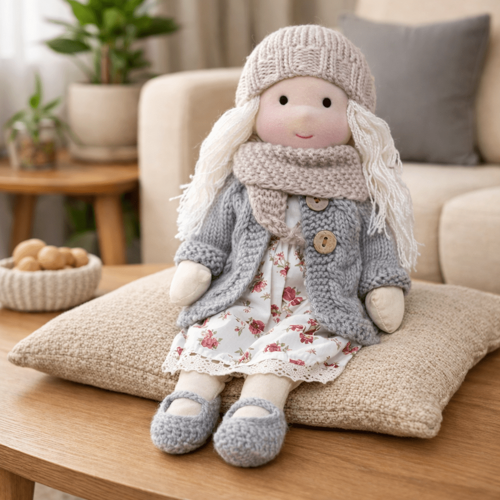 Barnens Waldorfdocka Handgjord För Kreativ Lek 29