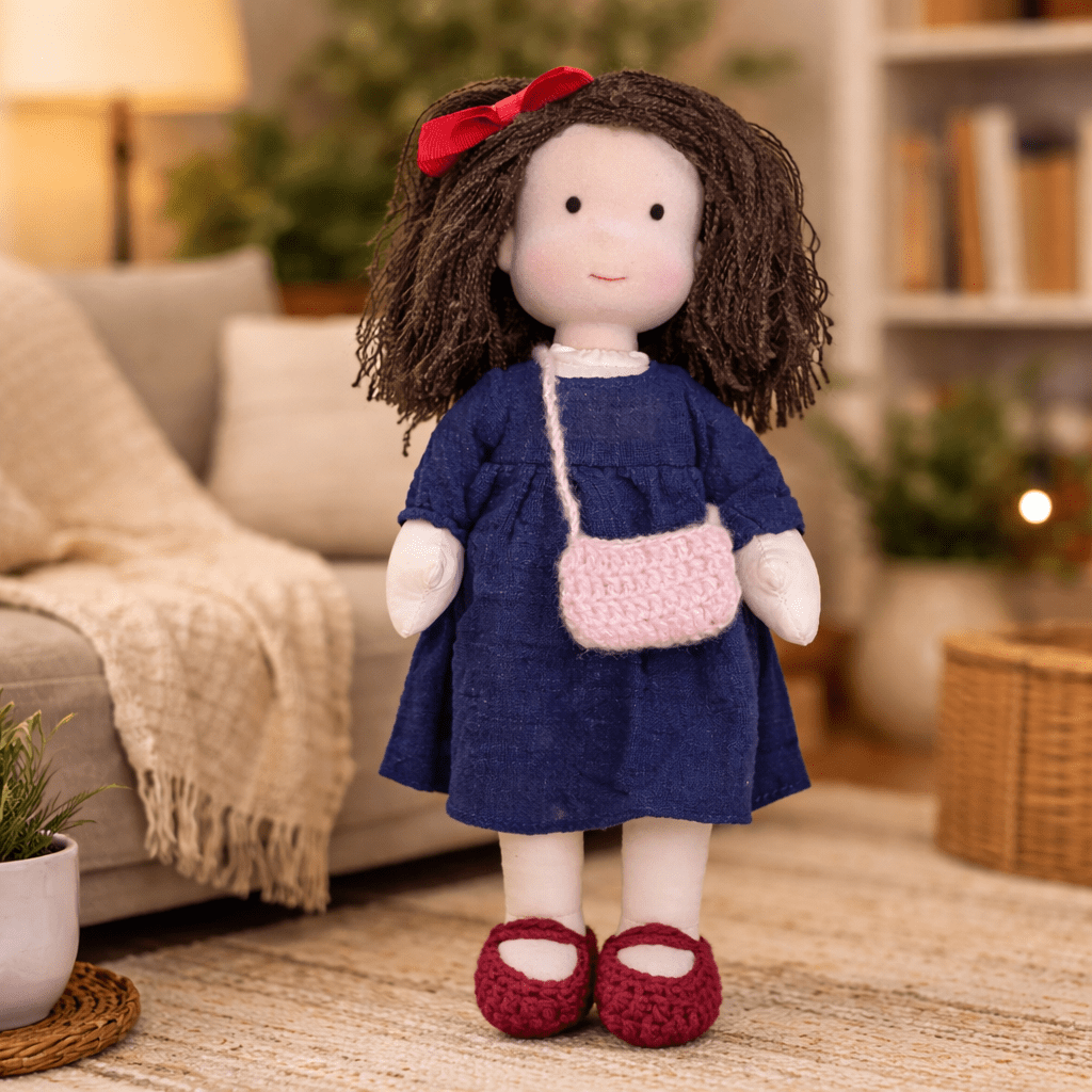 Barnens Waldorfdocka Handgjord För Kreativ Lek 30