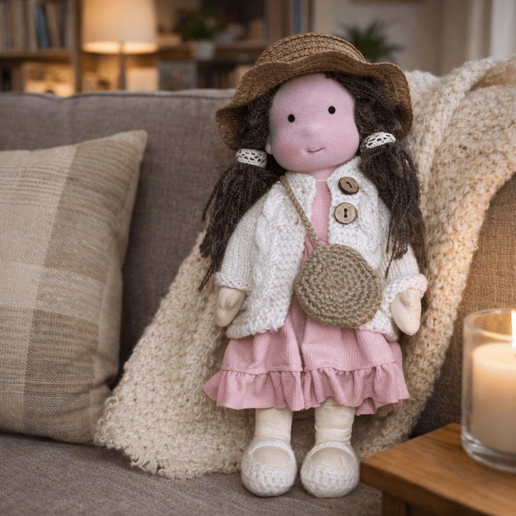 Barnens Waldorfdocka Handgjord För Kreativ Lek 32