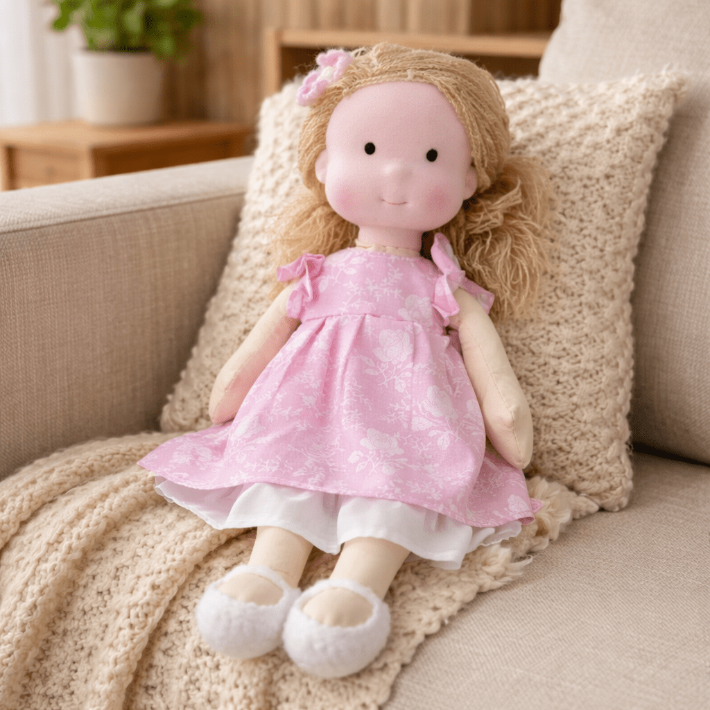 Barnens Waldorfdocka Handgjord För Kreativ Lek 34