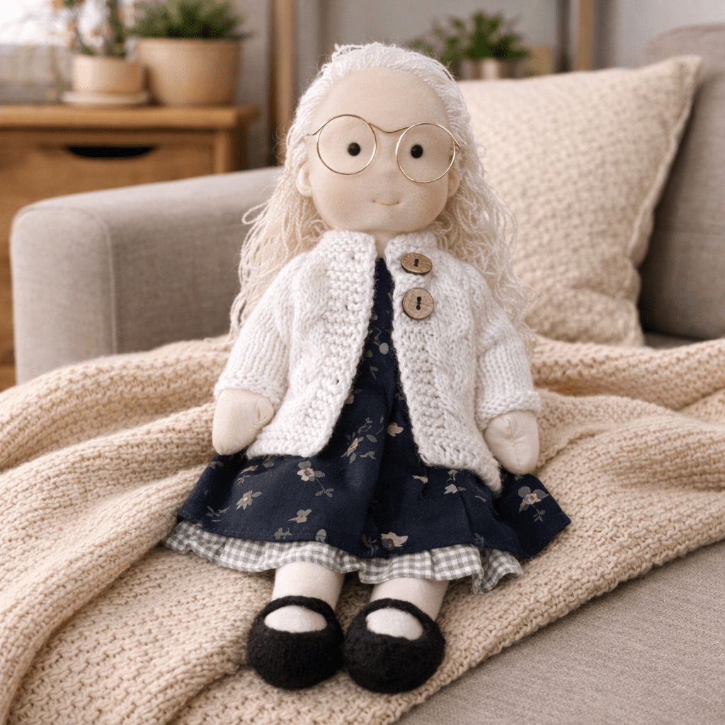 Barnens Waldorfdocka Handgjord För Kreativ Lek 6