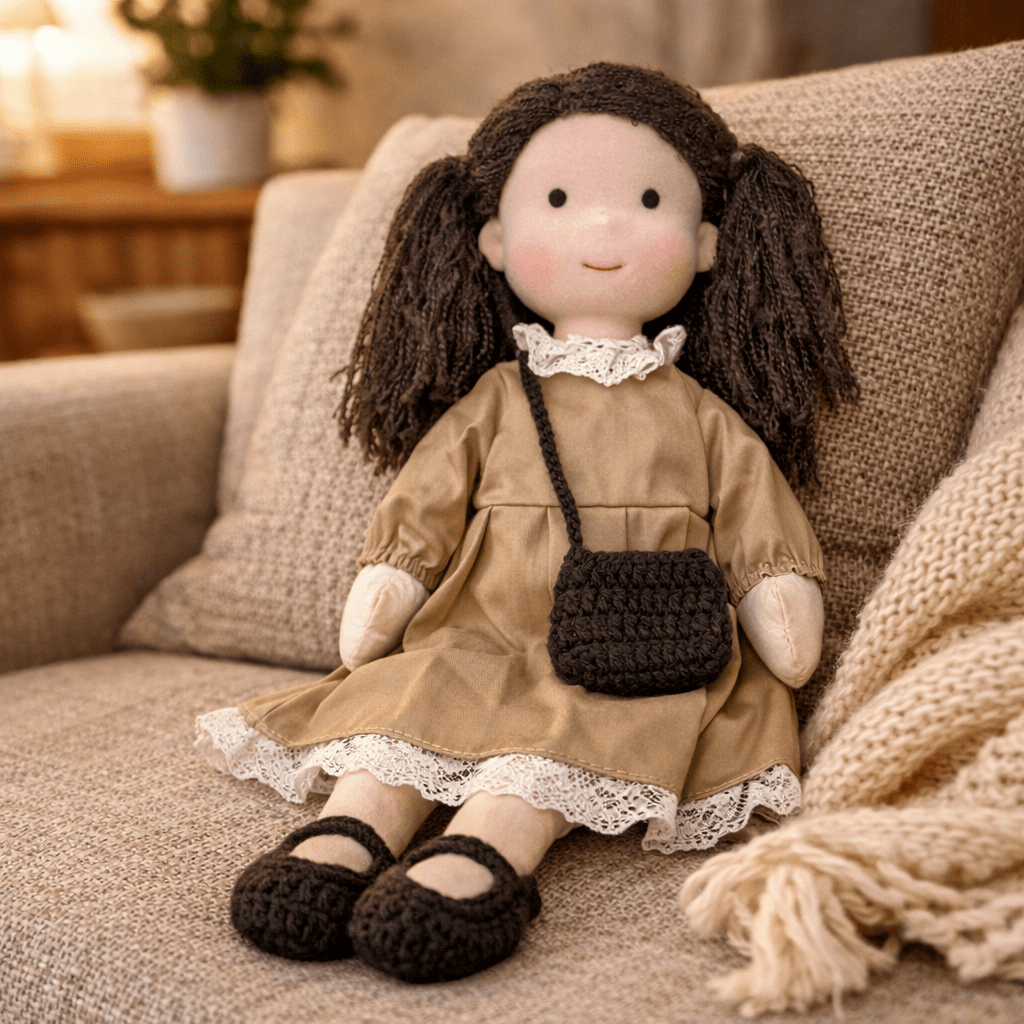 Barnens Waldorfdocka Handgjord För Kreativ Lek 8