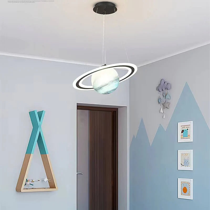 Barnlampa LED Hänglampa Planetmotiv för Barnrum - Intergalaktisk Design 8