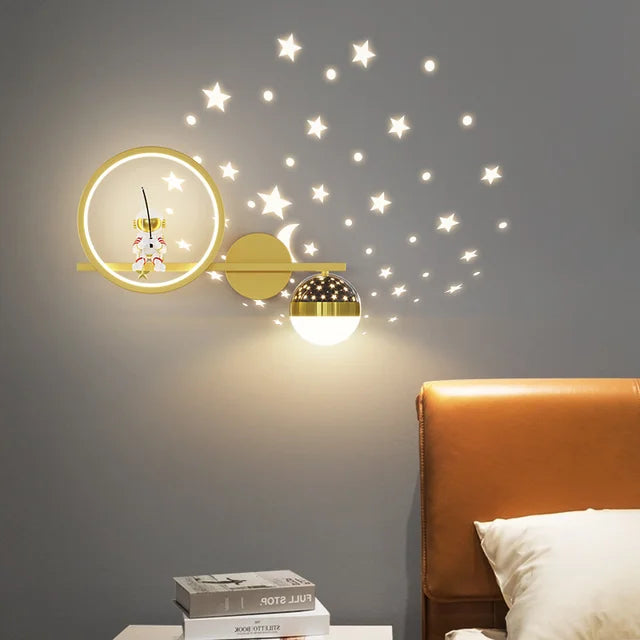 Barnlampa Vägglampa Modern Design för Barnrum Mjuk Belysning 6