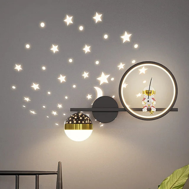 Barnlampa Vägglampa Modern Design för Barnrum Mjuk Belysning 8