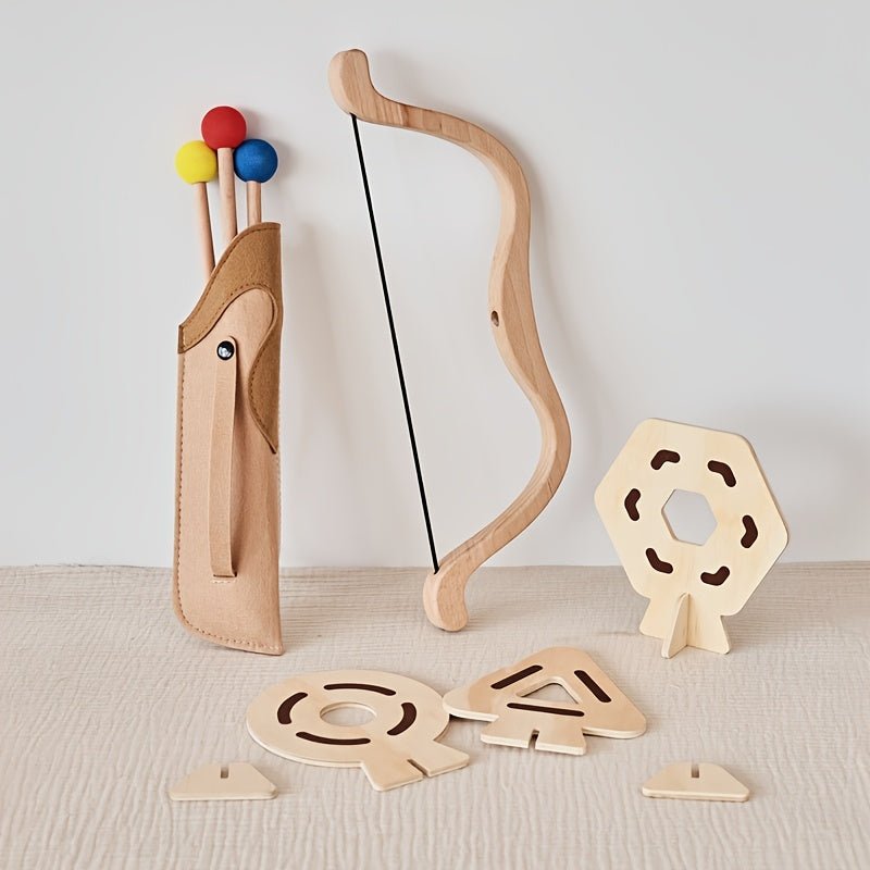 Barnleksak Båge och Pil Set för Kreativ Lek, Leksaker till 3-åring, Utvecklar Motorik och Fantasi 1