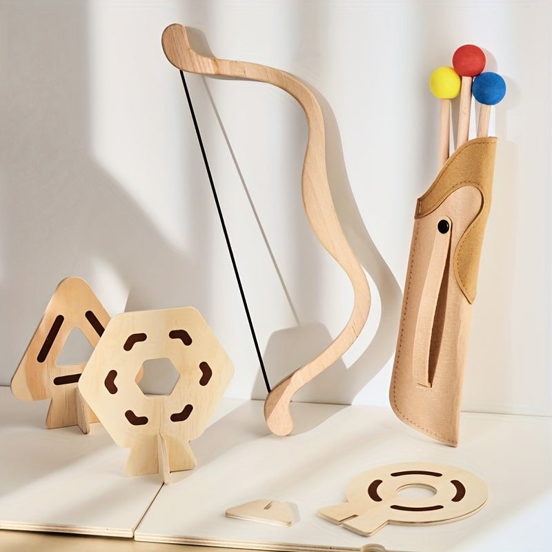 Barnleksak Båge och Pil Set för Kreativ Lek, Leksaker till 3-åring, Utvecklar Motorik och Fantasi 4