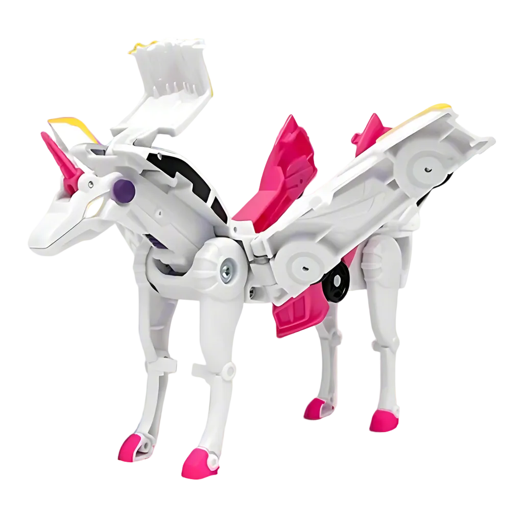 Barns 2-i-1 Magnetisk Robot och Bil Leksak 0