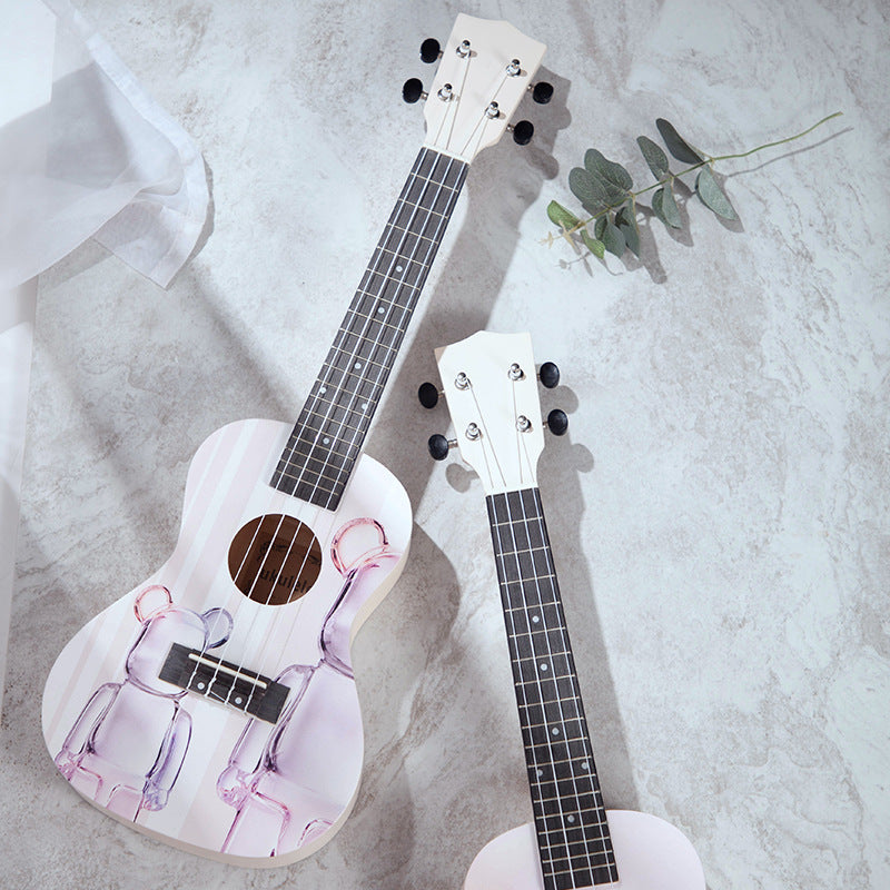 Barns Akustiska Ukulele med Lättspelad Design 3