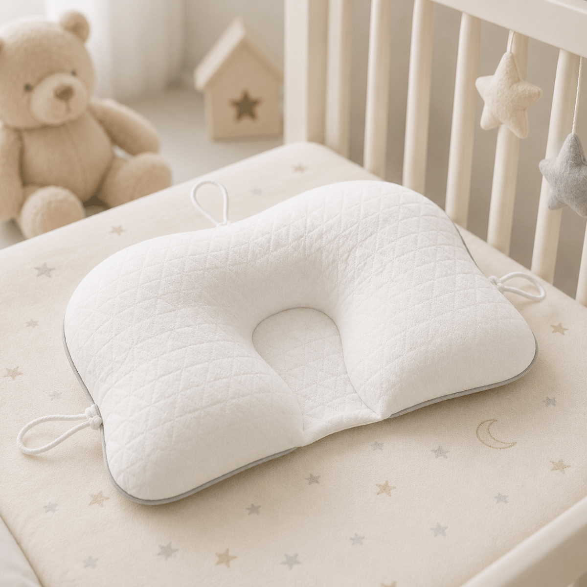 Barns Babykudde Genomtänkt Design för Bekväm Liggposition 1
