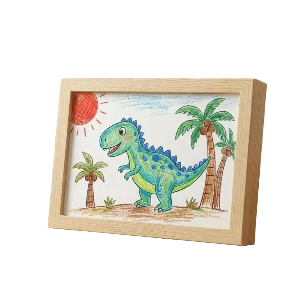 Barns Displayram För Teckningar Med Förvaringsfunktion 0