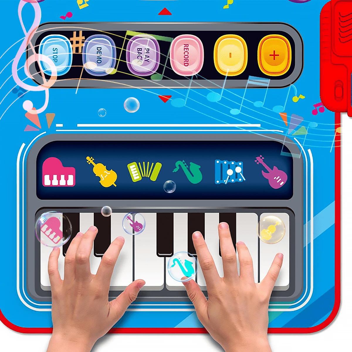 Barns Interaktiv Musikmatta med Fem Instrument 5