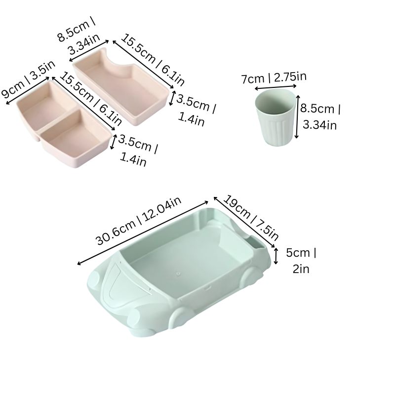 Barns Middagsset Racerbil Design 3