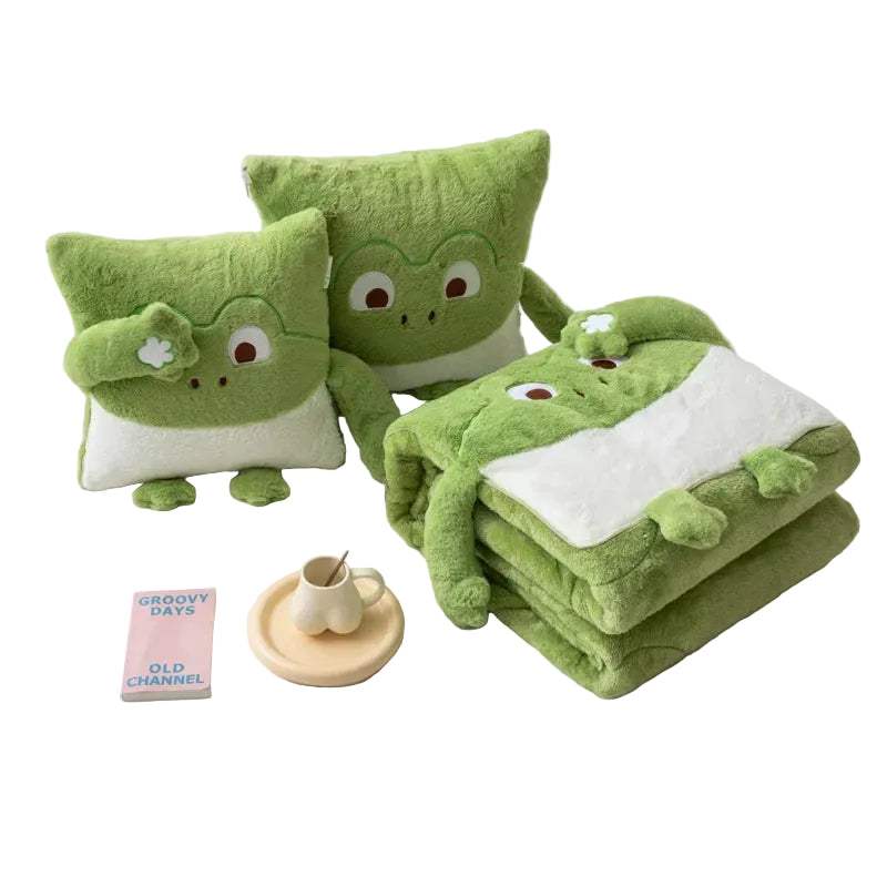 Barns Mini Monster Kudde och Filt Set 0