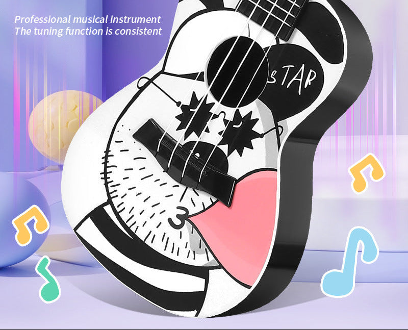 Barns Mini Ukulele med Dinosaurietema Lekfull Design 3