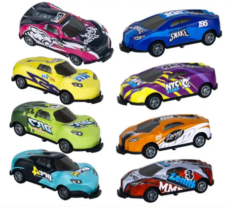 Barns Racingbilset med 8 Miniatyrbilar 0
