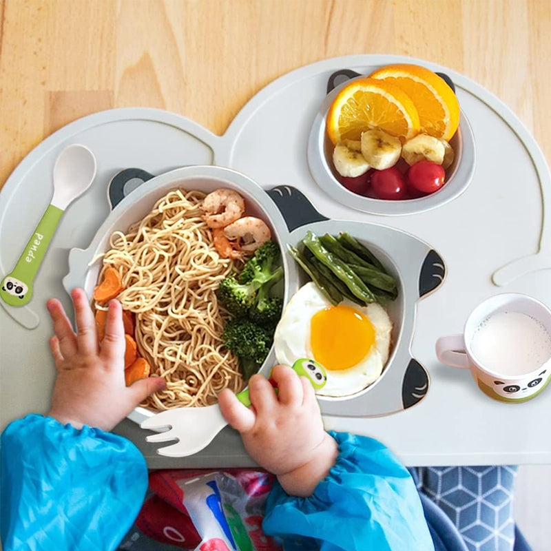 Barns Tallrikar och Skålar i Bambu 5