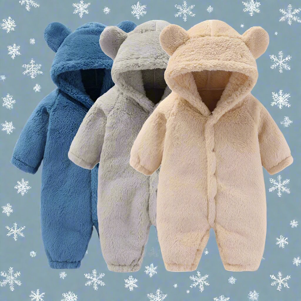 Barns Teddy Jumpsuit med Öron 1