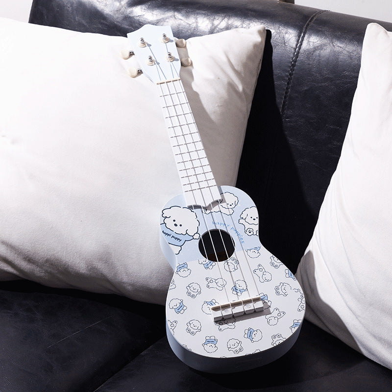 Barns Ukulele Lekfull Design Tecknat Motiv 2