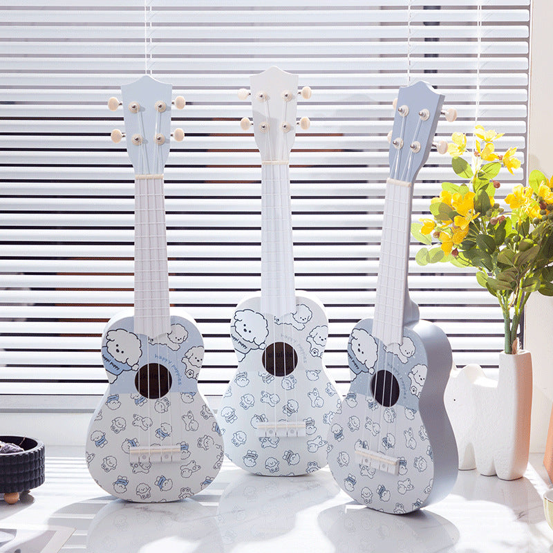 Barns Ukulele Lekfull Design Tecknat Motiv 3