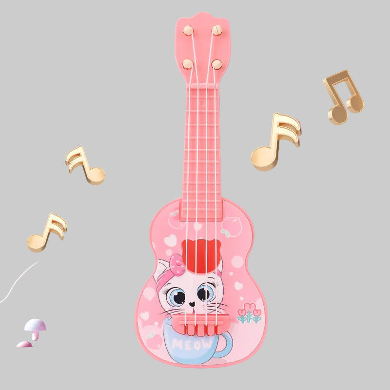 Barns Ukulele Lekfull Kattdesign 0