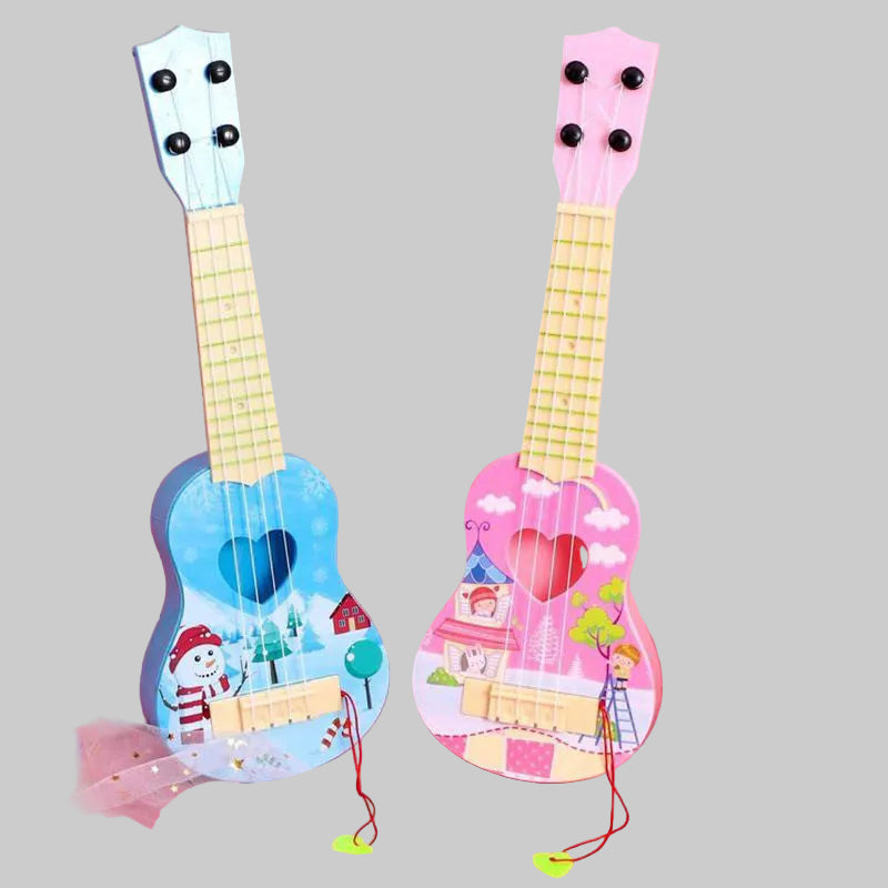 Barns Ukulele Leksak Färgglad Design 0