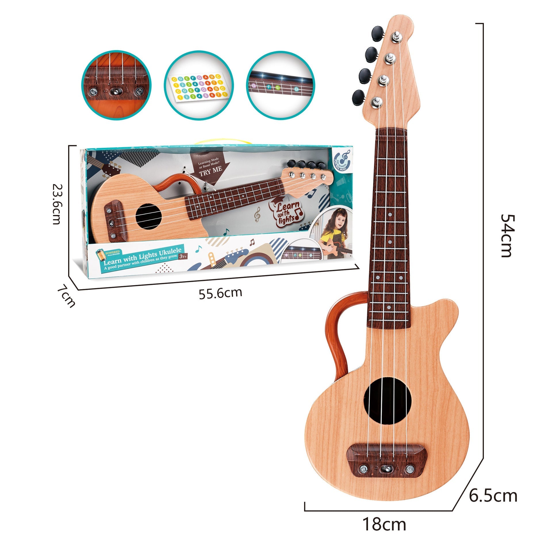 Barns Ukulele med Lärande Funktioner 5