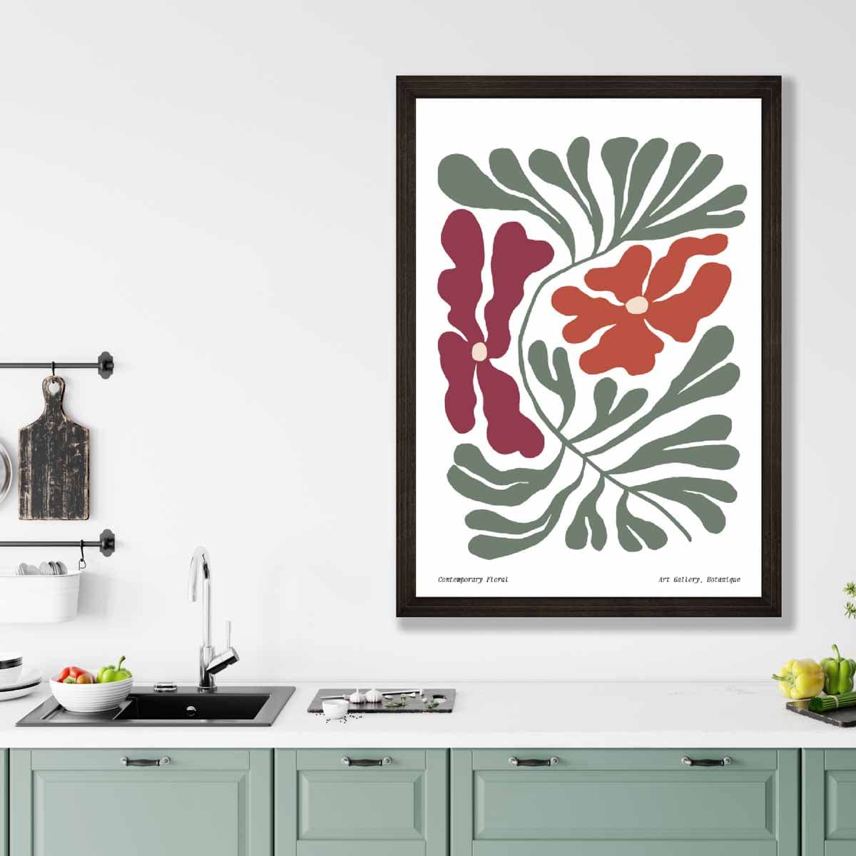 Boho Blommig Affisch för Väggdekoration 3