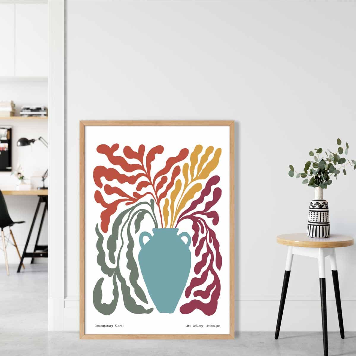 Boho Blommotiv Poster för Väggdekoration 1