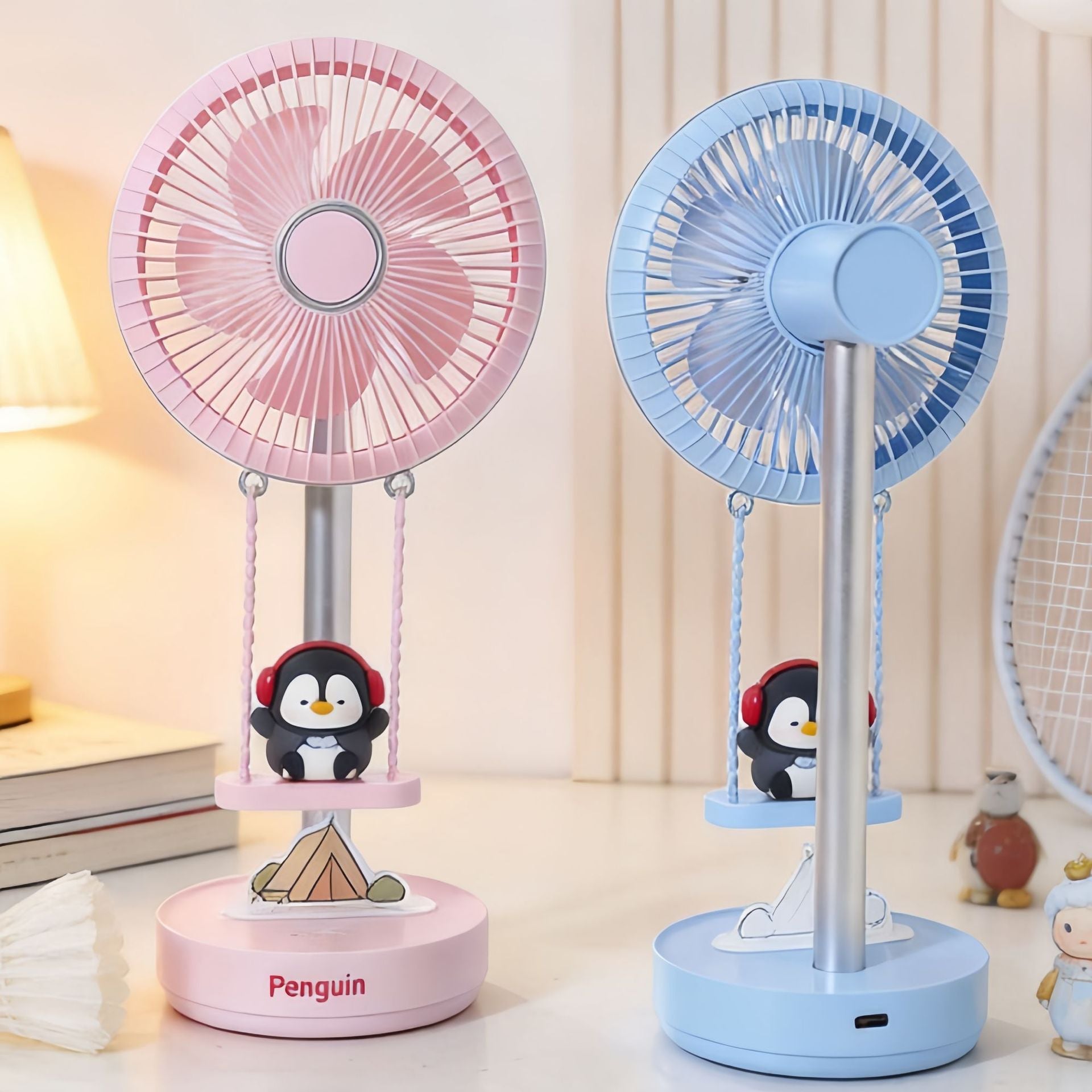 Bordsfläkt med Djurmotiv Kompakt Design för Hem och Kontor 1