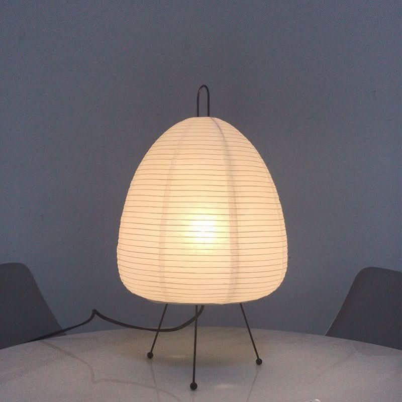 Bordslampa Japansk Design med Rispapperskärm för Mysig Atmosfär 0