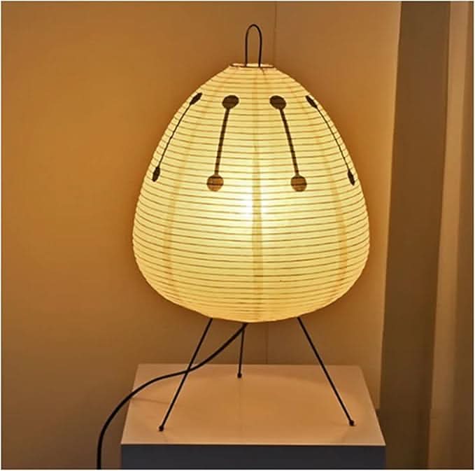Bordslampa Japansk Design med Rispapperskärm för Mysig Atmosfär 10