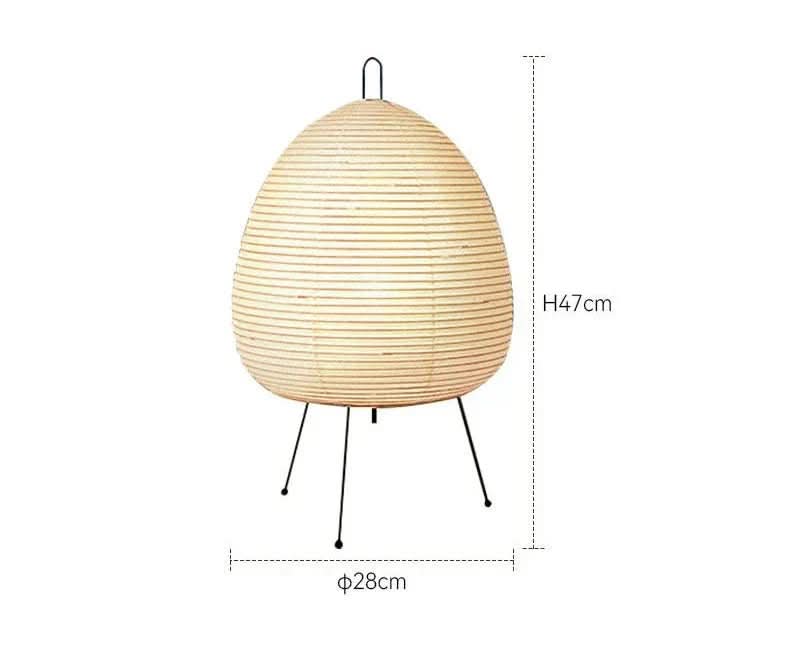 Bordslampa Japansk Design med Rispapperskärm för Mysig Atmosfär 4
