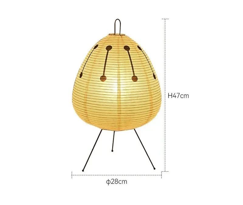 Bordslampa Japansk Design med Rispapperskärm för Mysig Atmosfär 5