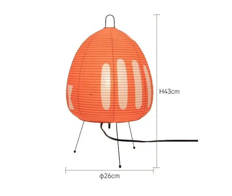 Bordslampa Japansk Design med Rispapperskärm för Mysig Atmosfär 6