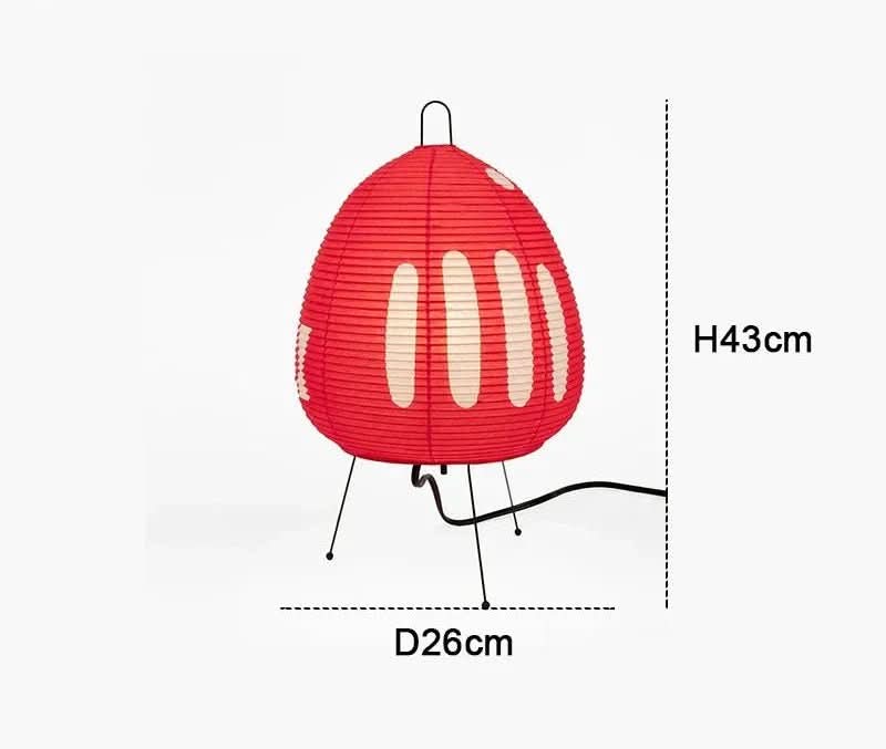Bordslampa Japansk Design med Rispapperskärm för Mysig Atmosfär 7