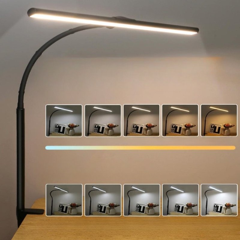 Bordslampa LED med Flexibel Svanhals och Justerbar Ljusstyrka 1