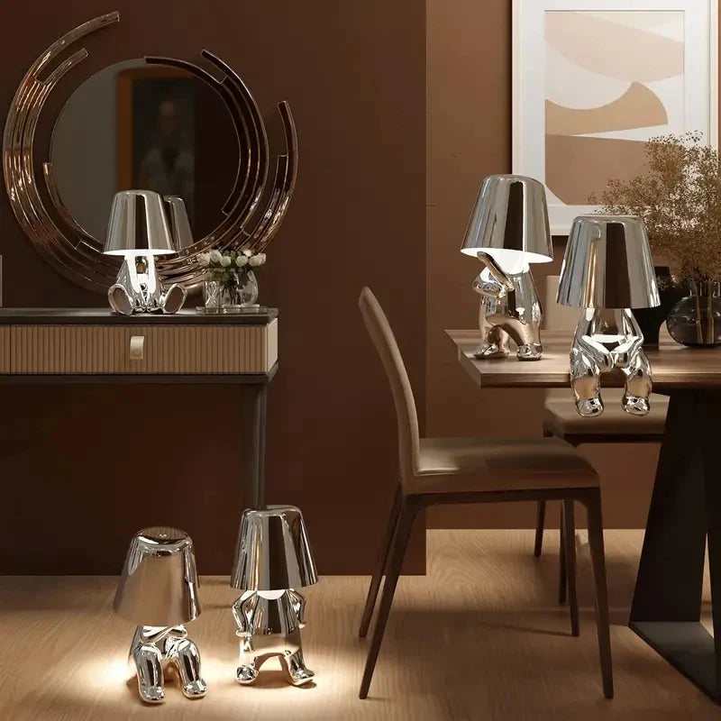 Bordslampa Skulpturstil Modern För Vardagsrum 1