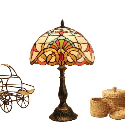 Bordslampa Tiffany med Färgspel Justerbar Svanhals 2