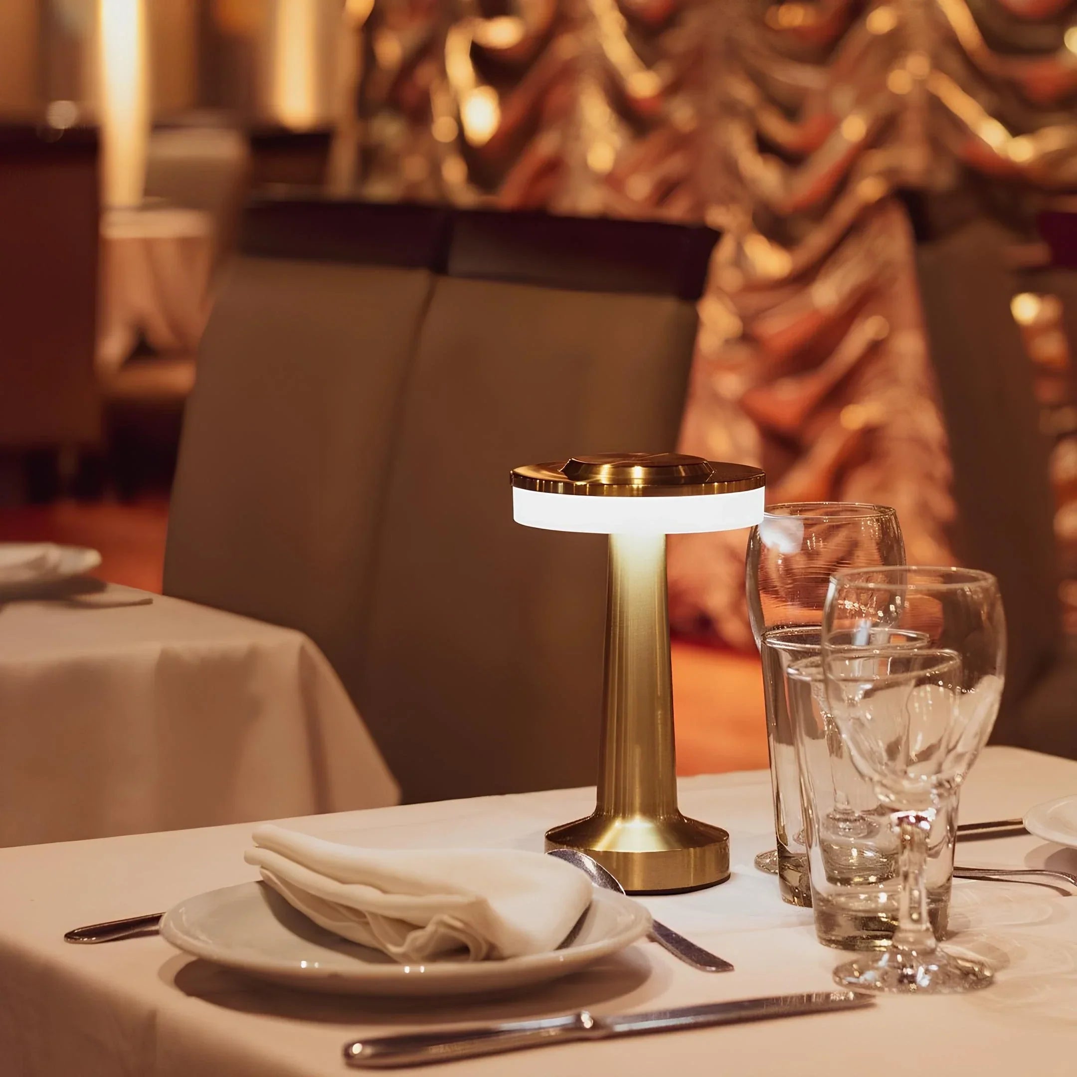 Bordslampa Trådlös Retro Dimbara Batteridriven Design för Hem och Arbetsplats 0