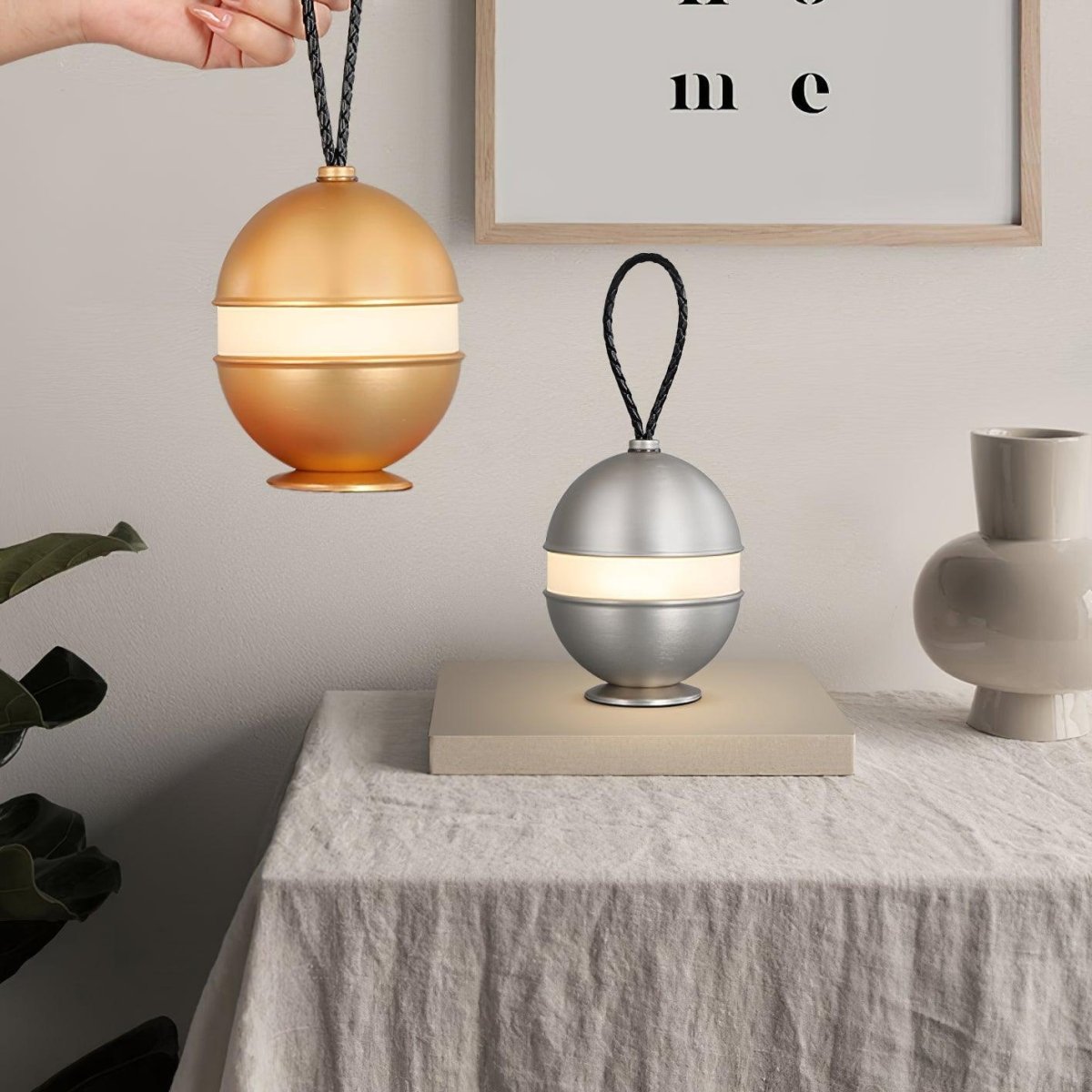 Bordslampa Trådlös Touch Minimalistisk Design Liten Batteridriven 2