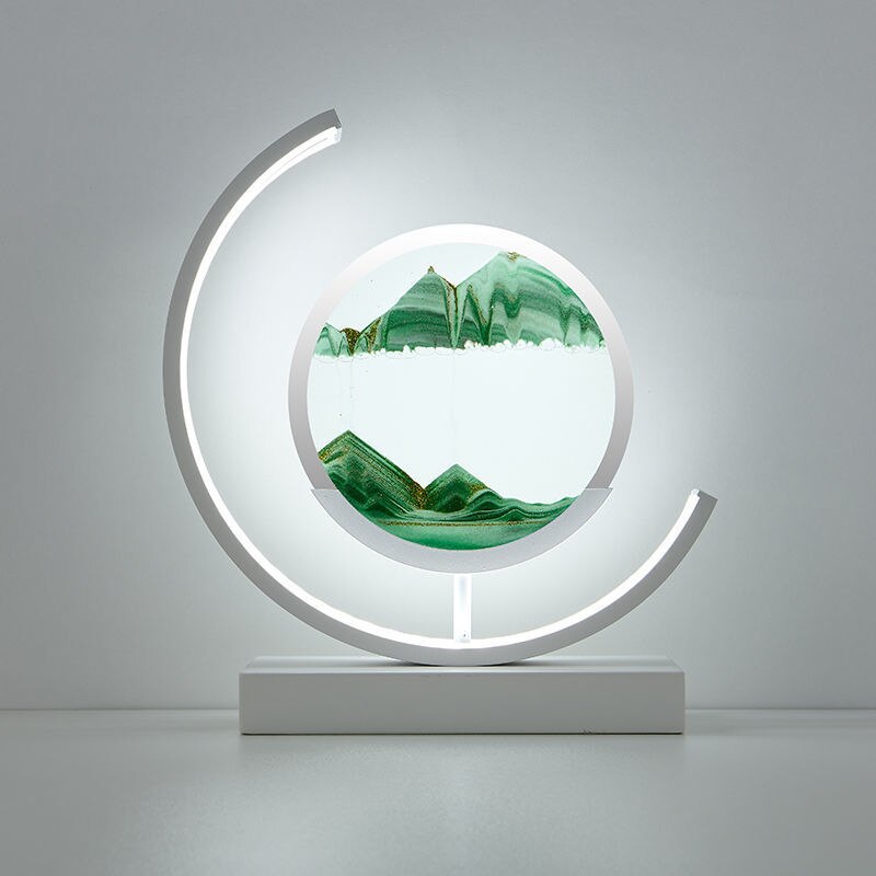 Bordslampa med 3D Sandskål 10