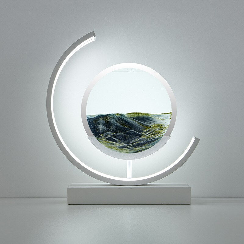Bordslampa med 3D Sandskål 11