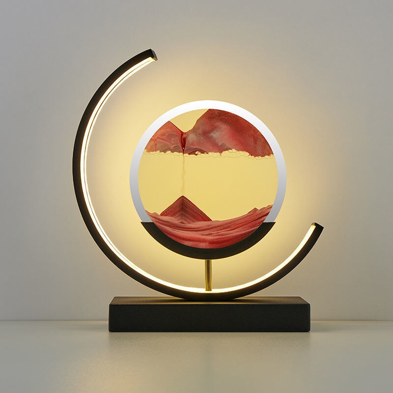 Bordslampa med 3D Sandskål 13