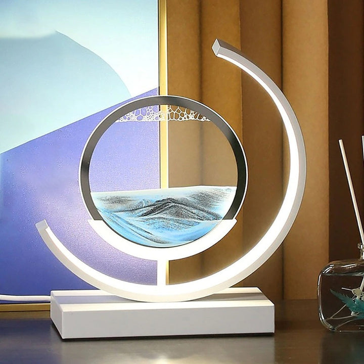 Bordslampa med 3D Sandskål 4