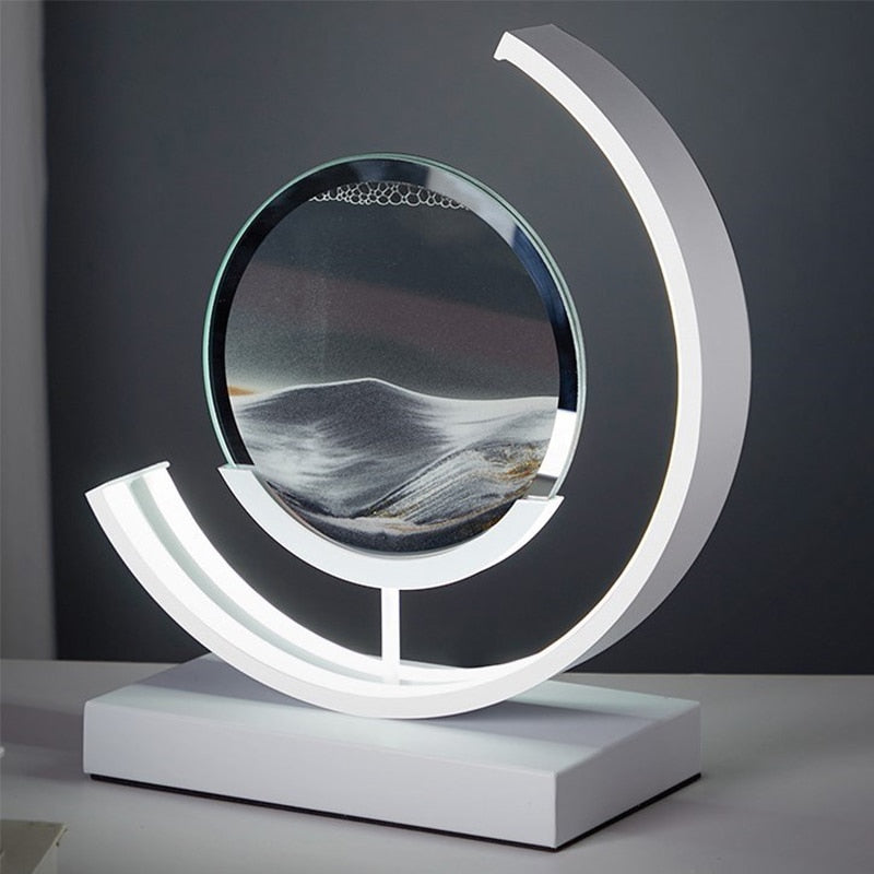 Bordslampa med 3D Sandskål 6