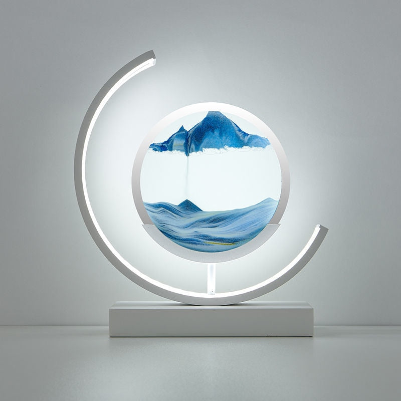 Bordslampa med 3D Sandskål 9