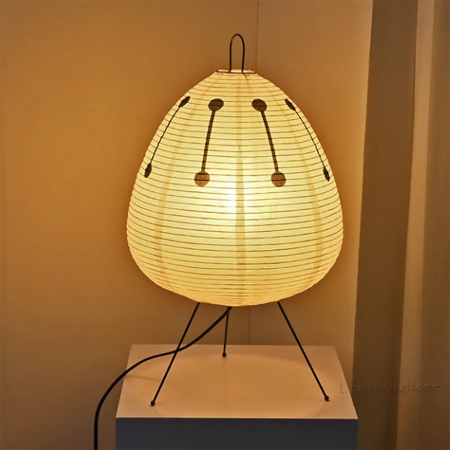 Bordslampa med Japansk Inspiration 9