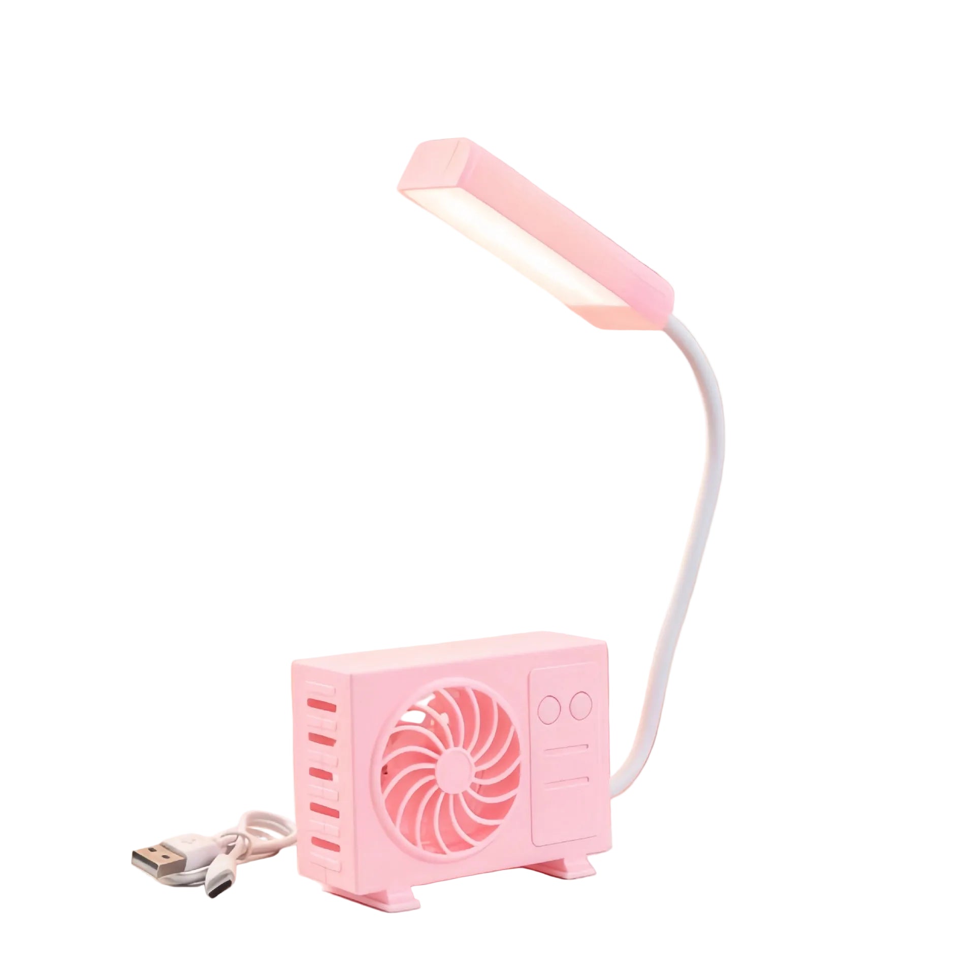 Bordslampa med USB-fläkt för kvinnor 6