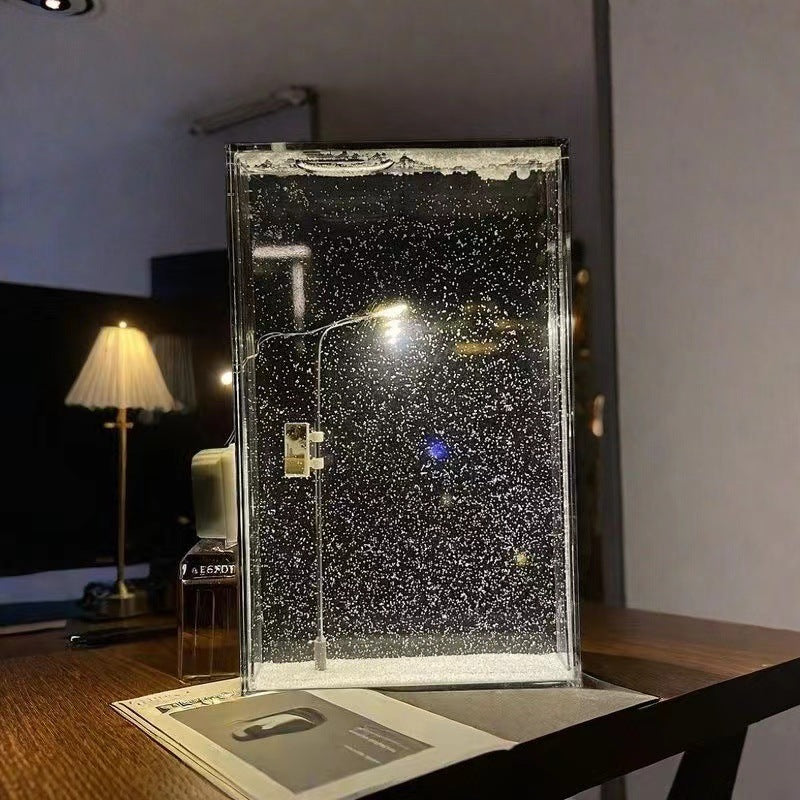 Bordslampa med vintertema 3